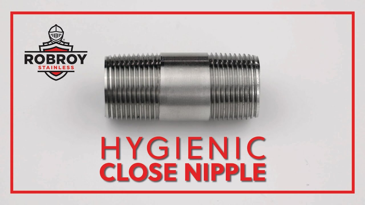 Robroy Stainless Hygienic Close Nipple