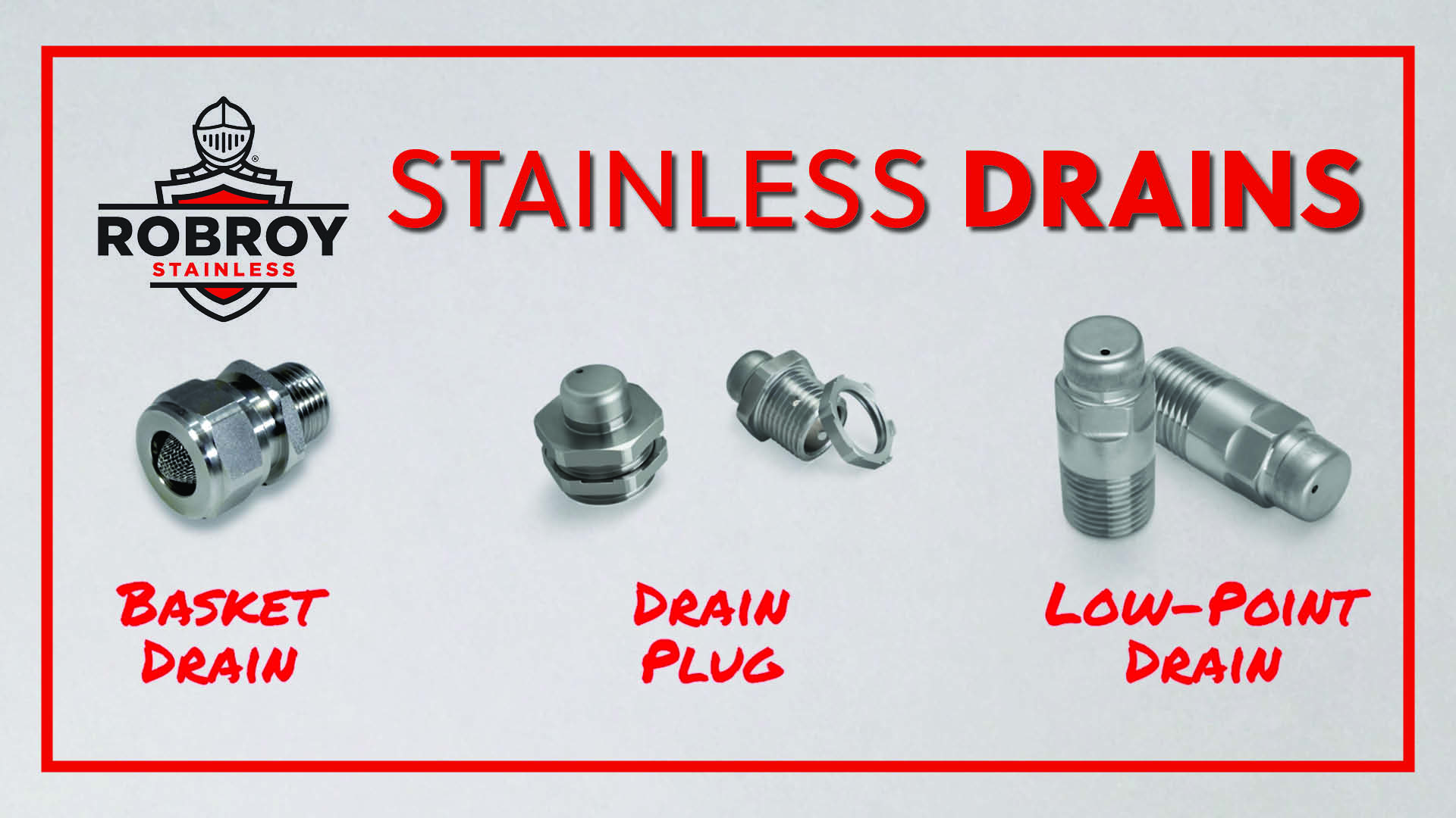Robroy Stainless Drains
