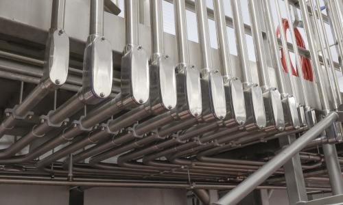 Robroy Stainless Couplings and conduit in application 
