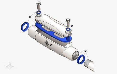 Hygienic Conduit Body Drawing