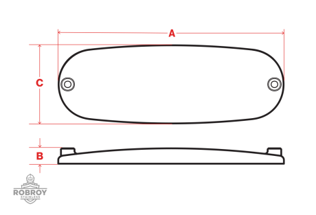 diagram-line-art-hygienic-conduit-body-cast-cover.png Line Drawing of Hygienic Conduit Body Cast Cover by Robroy Stainless