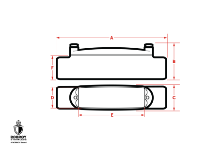 diagram-line-art-hygienic-conduit-body-type-c.png Line Drawing of Conduit Body Assemblies by Robroy Stainless