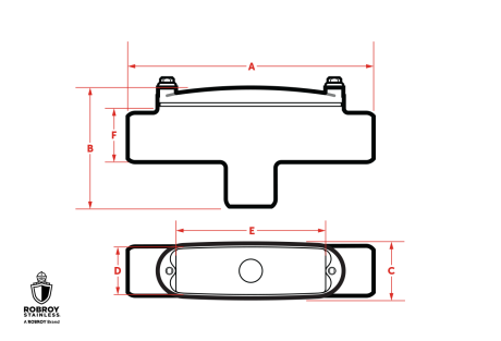 diagram-line-art-hygienic-conduit-body-type-tb.png Line Drawing of Conduit Body Assemblies by Robroy Stainless