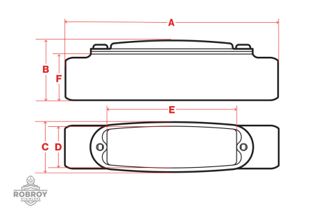 Line Drawing of Conduit Body C by Robroy Stainless