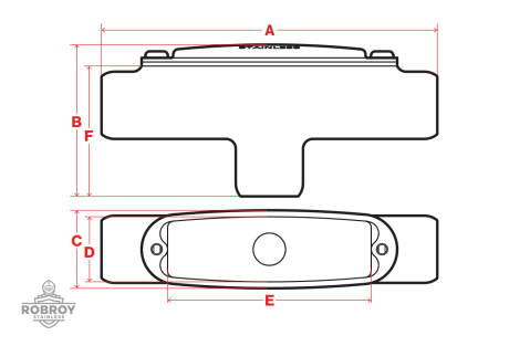 Line Drawing of Conduit Body TB by Robroy Stainless