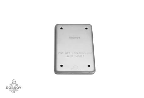 Single Gang Blank Formed Device Cover  by Robroy Stainless