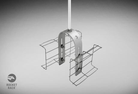 Vertical Compact Support Assemblies Double by Rocket Rack