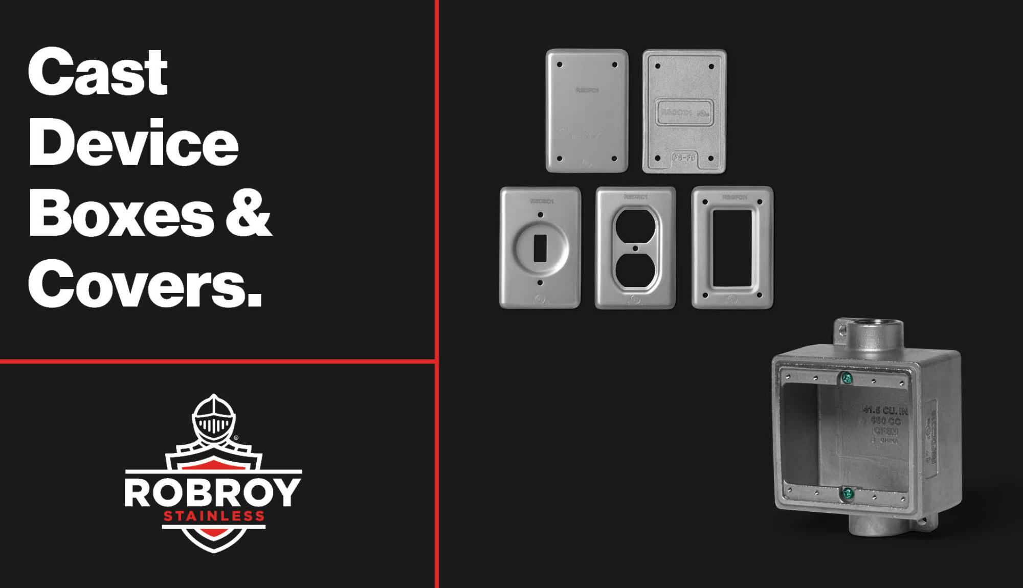 Stainless Steel Cast Device Boxes and Covers